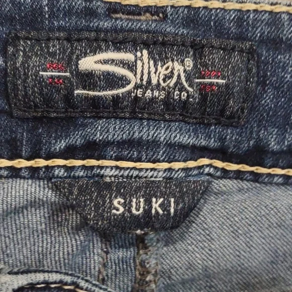 Silver Jeans - Suki Mid Pencil Skinny capris jeans size 27 x L22.5 - Picture 9 of 11